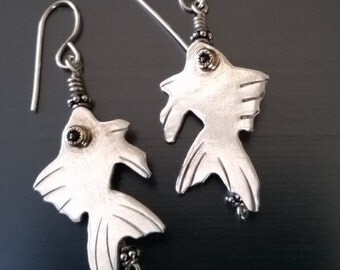 Sterling Fish Earrings