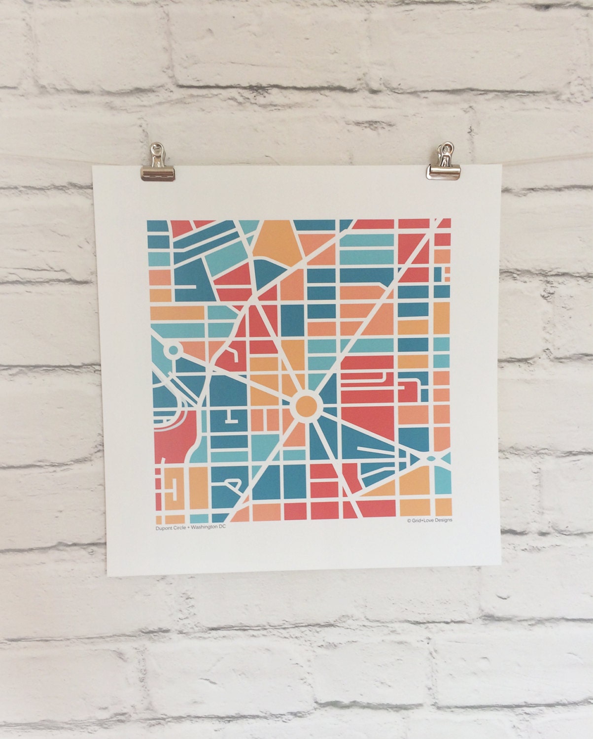 Dupont Circle DC Map Print