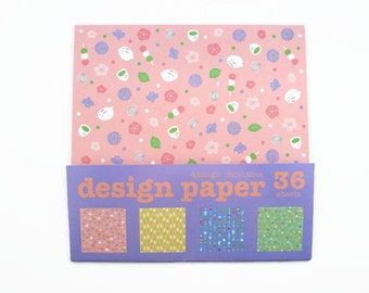 SALE! Origami Paper Sheets - Japanese Style Design Papers - 36 Sheets