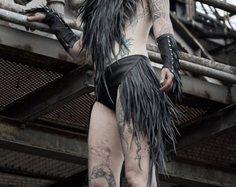 Rubber Feather Skirt Belt (Custom made)