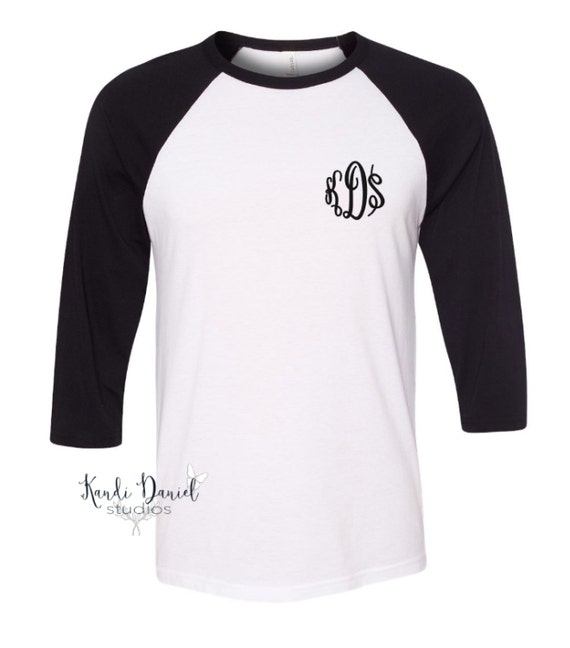 monogram baseball shirt