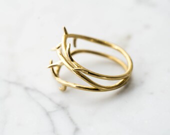 Thorn Ring No. 2- Delicate Branch Jewelry