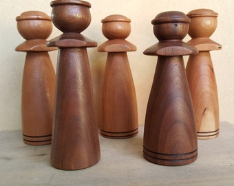 wood turned ornaments handmade christmas