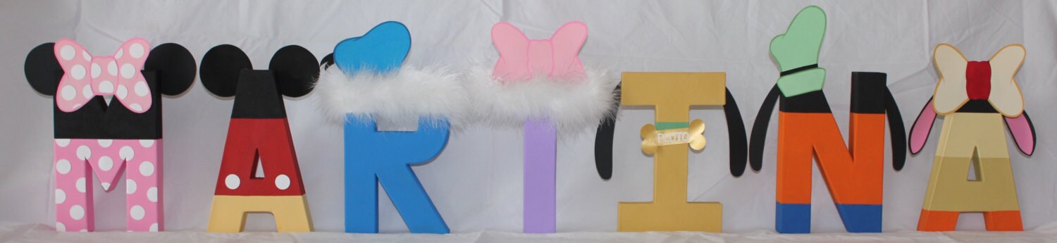 Mickey Mouse Clubhouse Letters