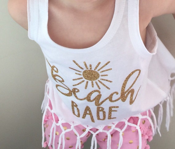 beach babe kids t-shirt