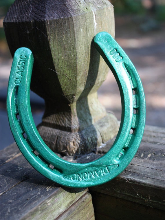 Green Good luck Horseshoe