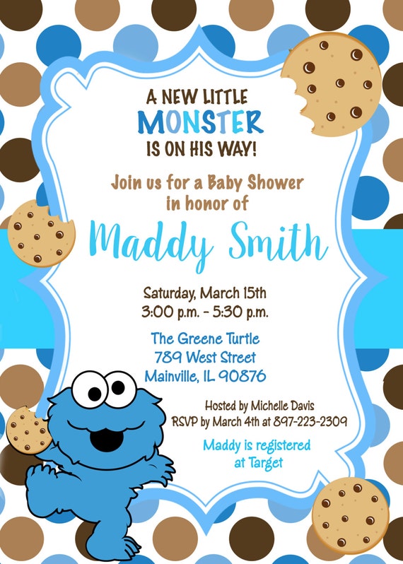 Cookie Monster Invitations 7