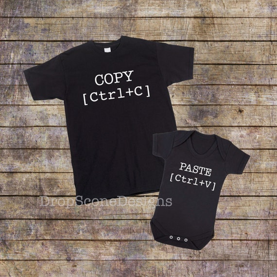 Copy & Paste - Parent and Baby T-shirt and Baby Grow