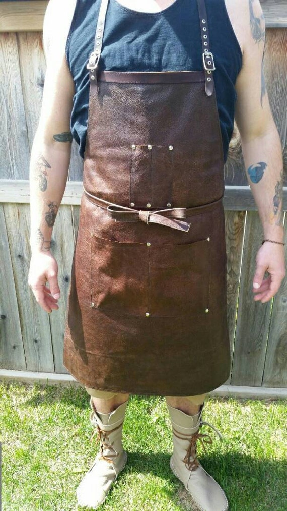 Leather bartending apron bartender light duty.