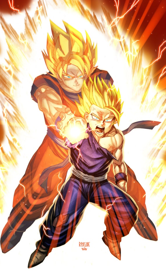 dragon ball z father son shirts