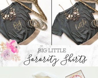 Big Little Shirts - Sorority Shirts - Big Little Sorority Reveal Shirts - Little Big Shirts Big Little Gbig Shirts (EB3160SRT)