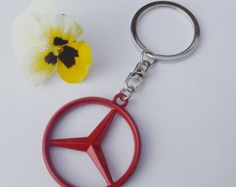 Mercedes Benz Merc Red Limited Edition Necklace Pendant Keychain Gift Set