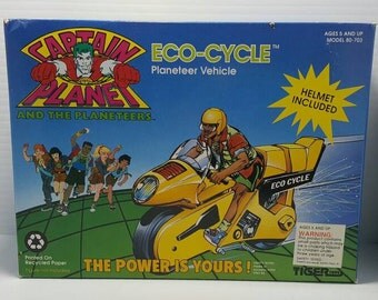 1991 captain planet eco-cycle by tiger toys new in box