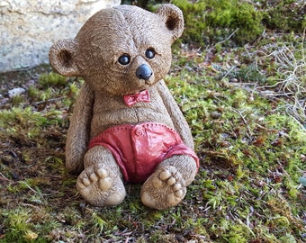 concrete teddy bear