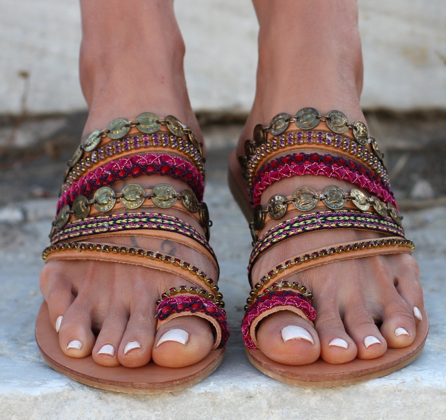 sandales grecques artisanales