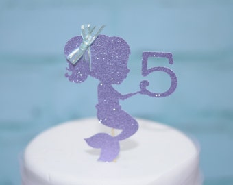 Little Mermaid Cake Topper, Under the Sea Cake Topper