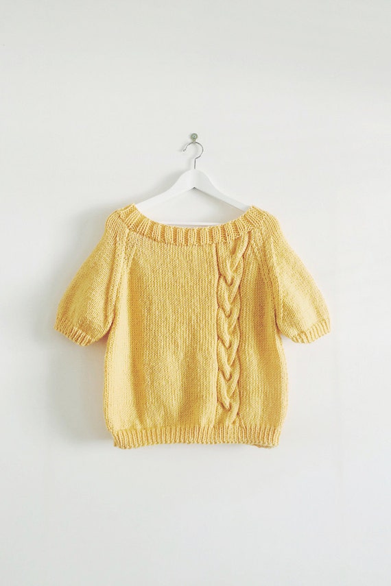 KNIT PATTERN Sweater VICTORIA English & French by MarcelleetClo