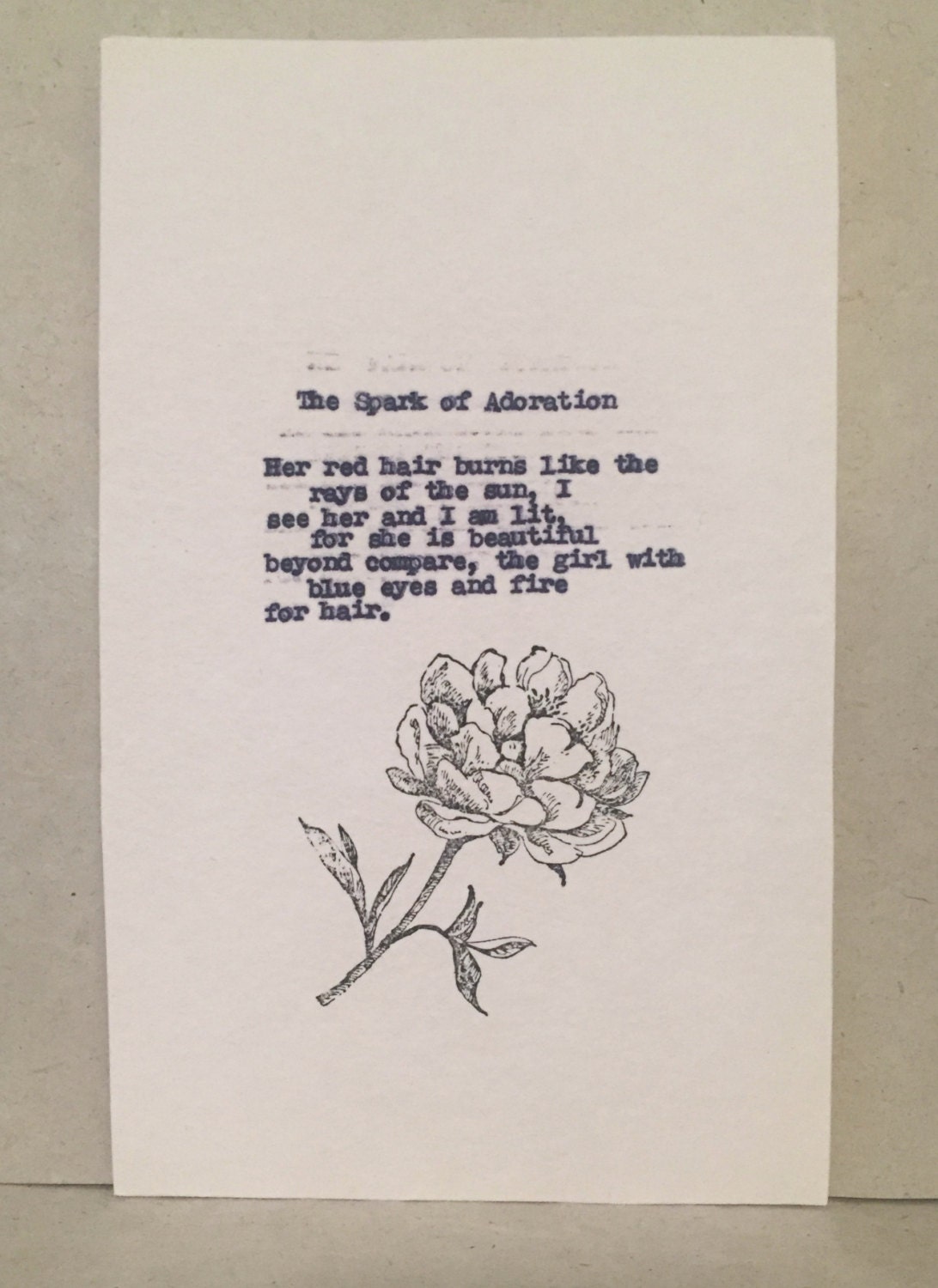 Redhead Poem Red Hair Gifts Love Poem for by ChristyAnnMartine