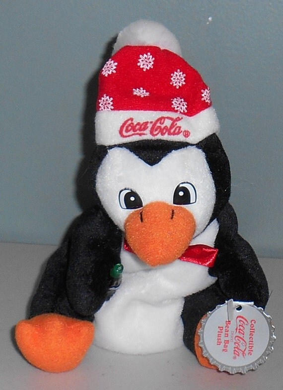 coca cola penguin plush
