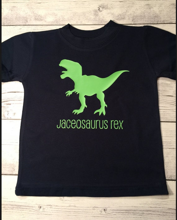 Dinosaur Birthday Shirt T-Rex Boys Personalized Birthday