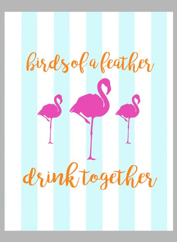 Birds of a Feather Drink Together Party Printable