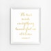 Bible Verse Print Gold Art Scripture Print Gold Foil Print