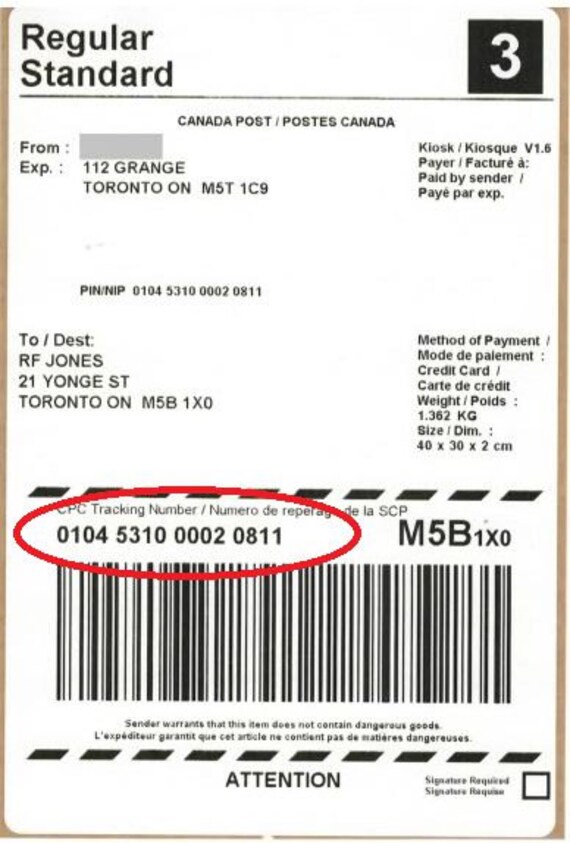 Xps Ship Tracking Number