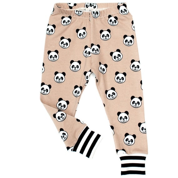 Items similar to Panda Bear Pants Panda Bear Leggings Panda