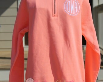 Charles River Pullover Sweatshirt, Monogram Pullover Sweatshirt, Monogrammed Sweatshirt,Quarter Zip Pullover Sweatshirt, Monogram Sweat