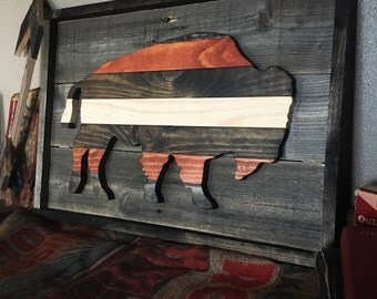 Buffalo Art // Bison Art // Native American Art // Medium