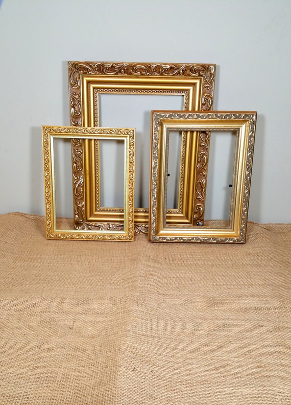 Ornate Gold Picture Frames Vintage Hanging Frame Collection 3