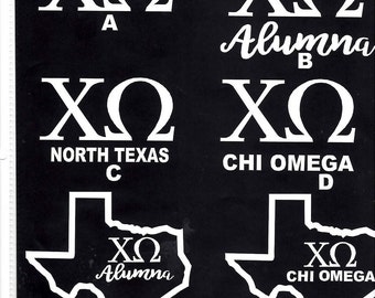 20- Chi Omega decal sticker
