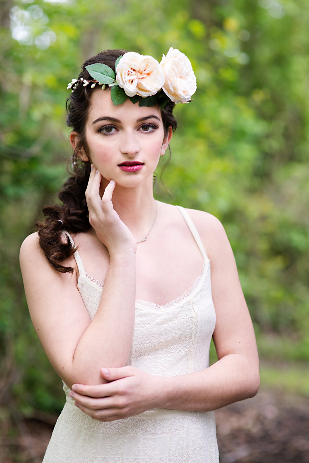 Flower Crown Floral Crown Silk Flower Crown Artificial