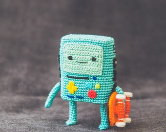 Crochet Pattern of BMO from "Adventure Time" (Amigurumi tutorial PDF file)