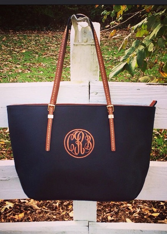 personalized monogram tote