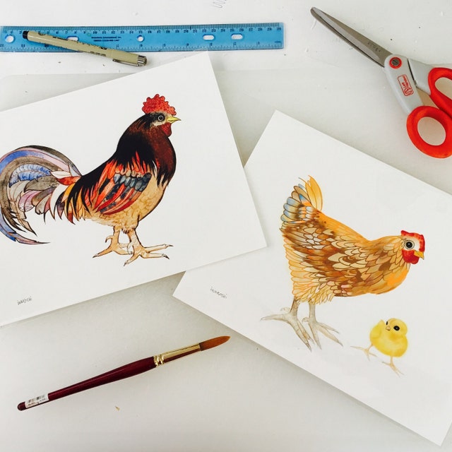 Fun Animal Giclee Prints And Original Art By Sweetpeaandgummybear