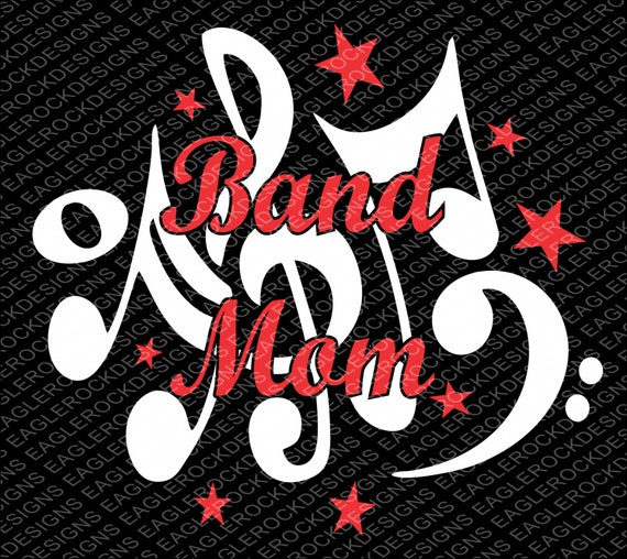 Band Mom SVG DXF EPS Cut File for Cameo and Cricut Instant