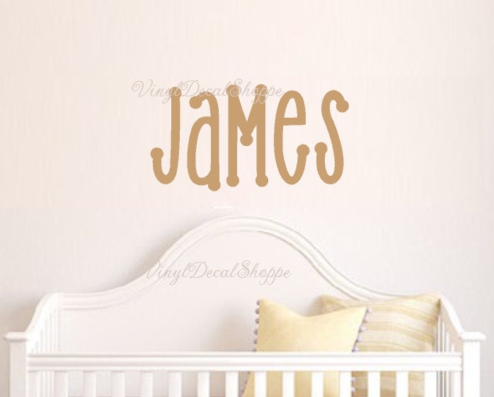 Custom Name Wall Decal Baby Nursery Baby Shower Gift Wall