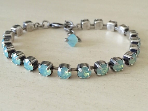 Stackables Crystal Pacific Opal Bracelet, in Antique Silver