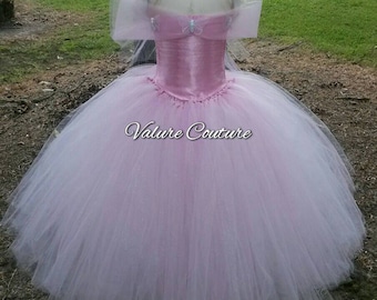 Glinda Good Witch Wizard Of Oz Inspired Tutu Dress Facebook.com/ValureCouture Pinterest.com/ValureCouture