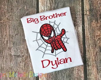 big brother spider man shirt