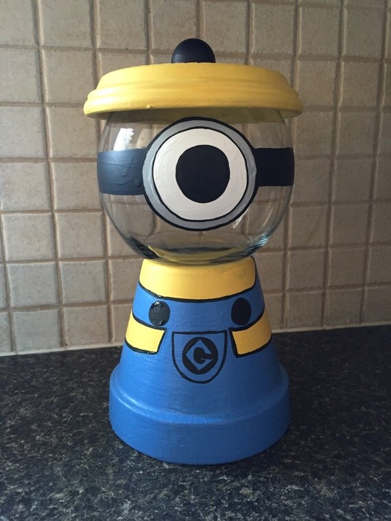  Minion  Cookie Candy  Snack Jar  Hand Painted by 