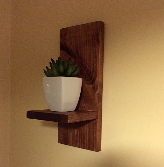 Wood Wall Sconce Rustic Candleholder Mason by EllaMurphyDesigns