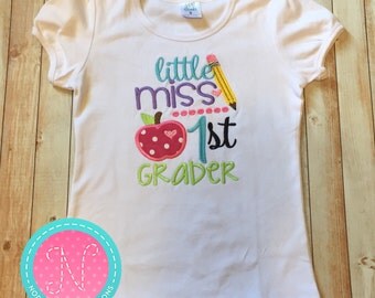 Kids Cute 1st Grade T Shirt Typography Cool Tee Boy's Girl's Grade 1