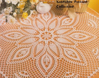 Crochet "Coronet" Doily Pattern #KC0016, Advanced Skill Level, Crochet PDF Pattern