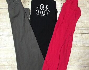 Monogrammed swimsuit coverup, personalized summer dress swimsuit coverup, tank top dress, embroidered swimwear, beach cover up