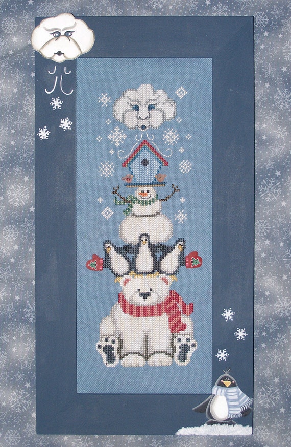 WINTER STACK Downloadable Pattern for Counted Cross Stitch