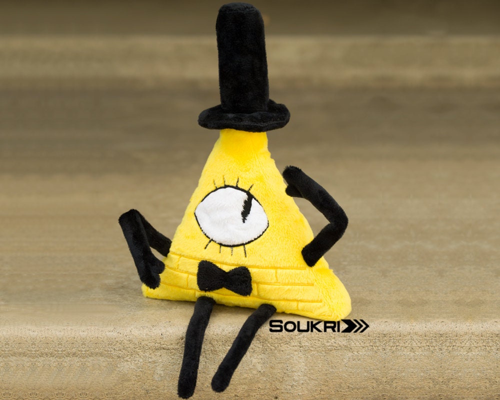 Bill Cipher Plush // Gravity Falls Fanart Plushie// Evil by Soukri