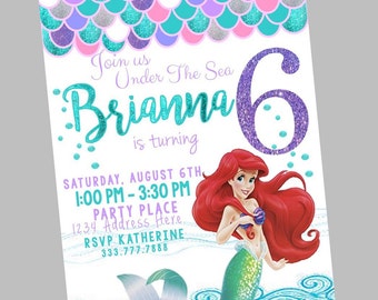 The Little Mermaid Party Invitations 10