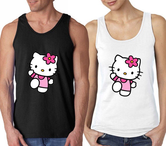 Hello Kitty cute Tank Top For Men and Women Tank Tops Etsy